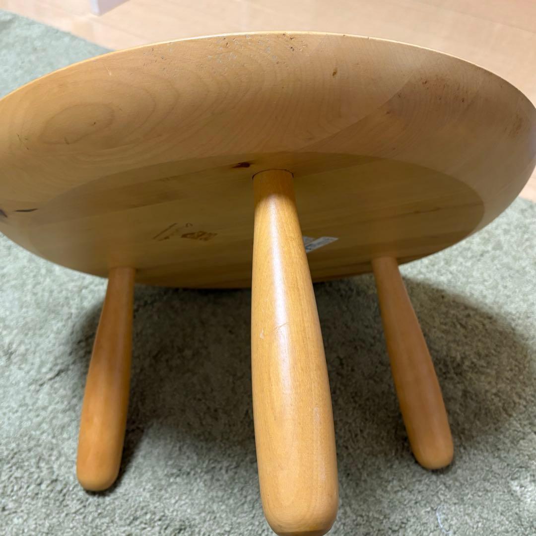希少廃番ヴィンテージ Ikea Karljohanパイン無垢材 サイドテーブル