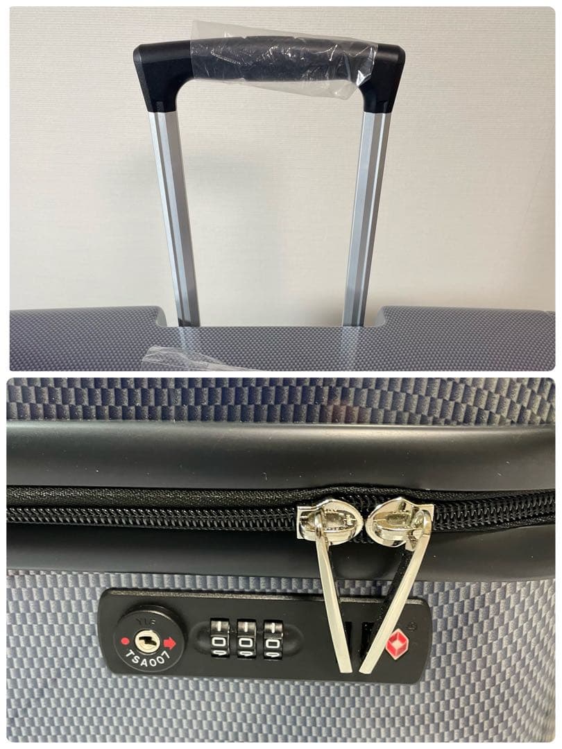 新品 ACE スーツケース 4輪 大容量 141L ネイビー 付属品付き