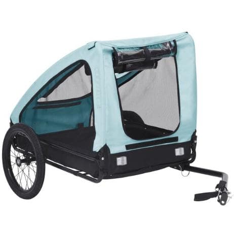 自転車用ペットトレーラー ブルー＆ブラック