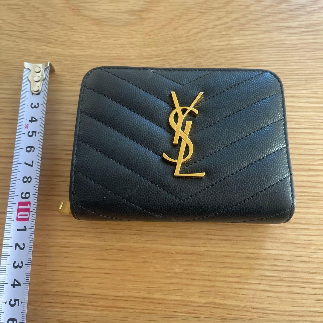 SAINT LAURENT ブラック 二つ折り財布