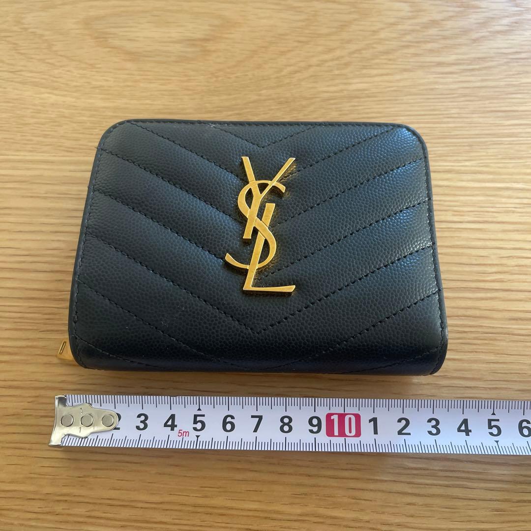 SAINT LAURENT ブラック 二つ折り財布
