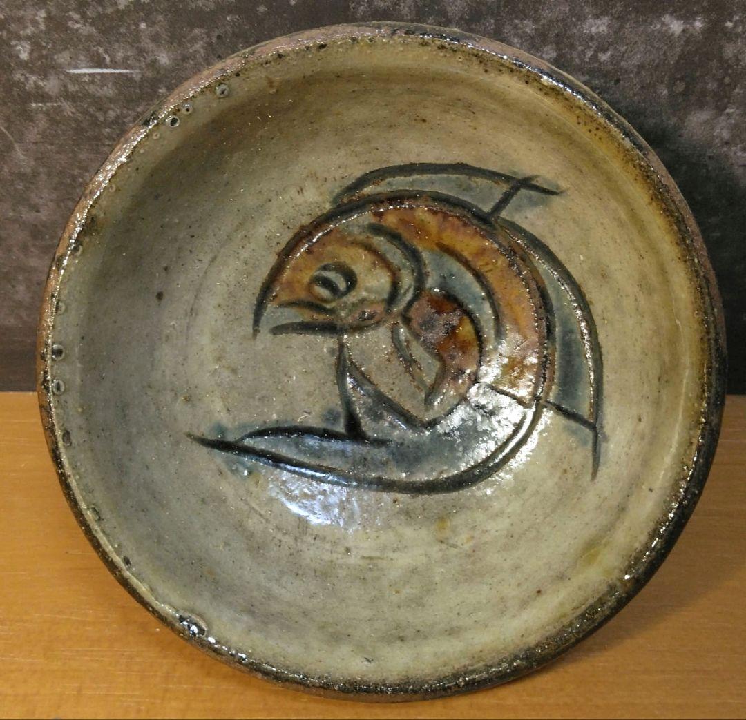 人間国宝 金城次郎 ぐい呑 栞 共箱(本人書付) 無傷 壷屋焼 やちむん