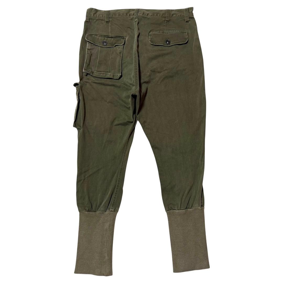 glamb 裾リブ ストレッチ サルエル ミリタリー カーゴ パンツ カーキ 3