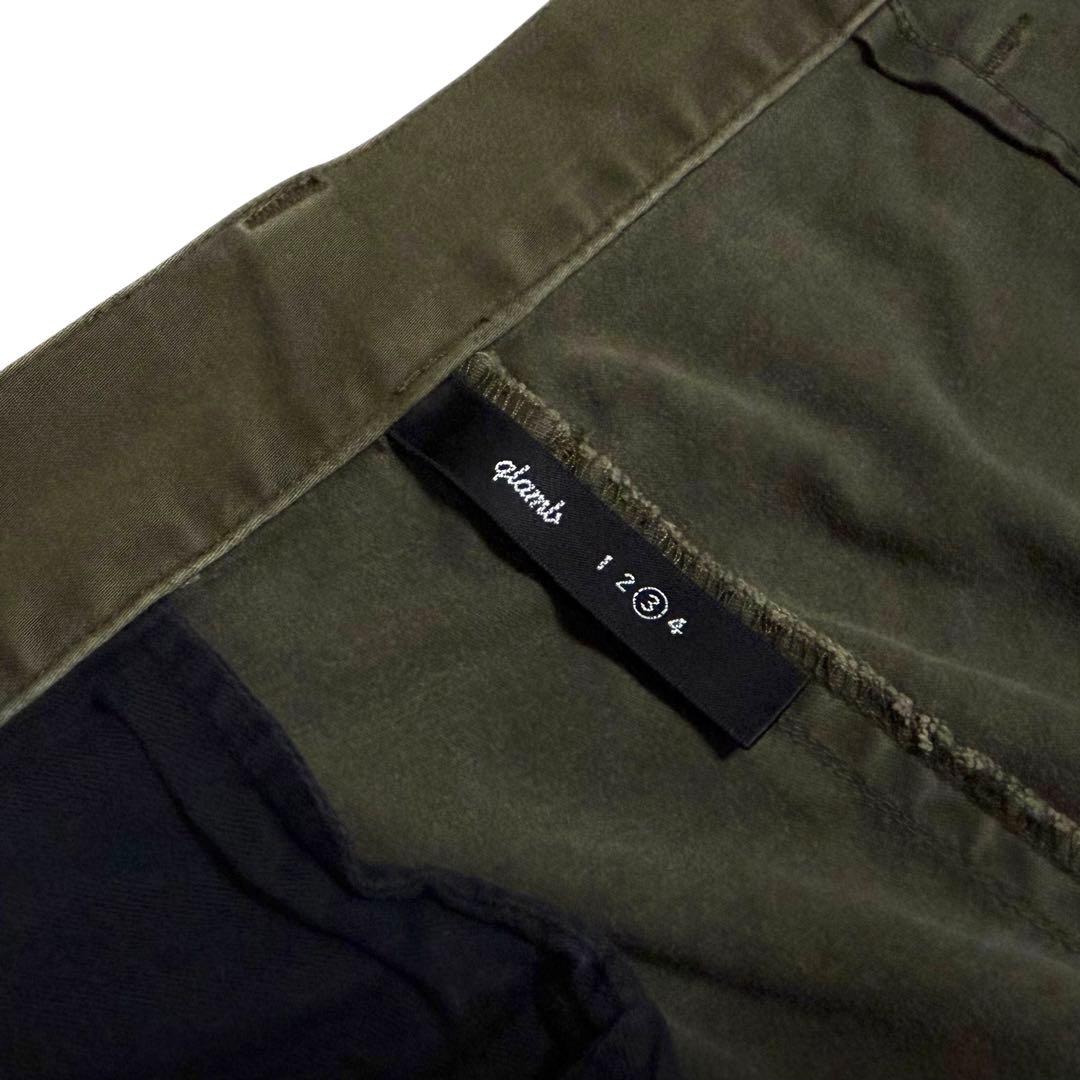 glamb 裾リブ ストレッチ サルエル ミリタリー カーゴ パンツ カーキ 3