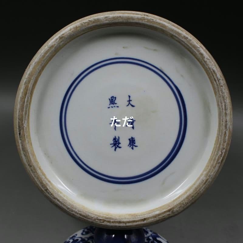 清康煕青花を着て鳳紋将軍缶 景徳鎮 陶磁器 装飾品 現代工芸品 美術品 置物