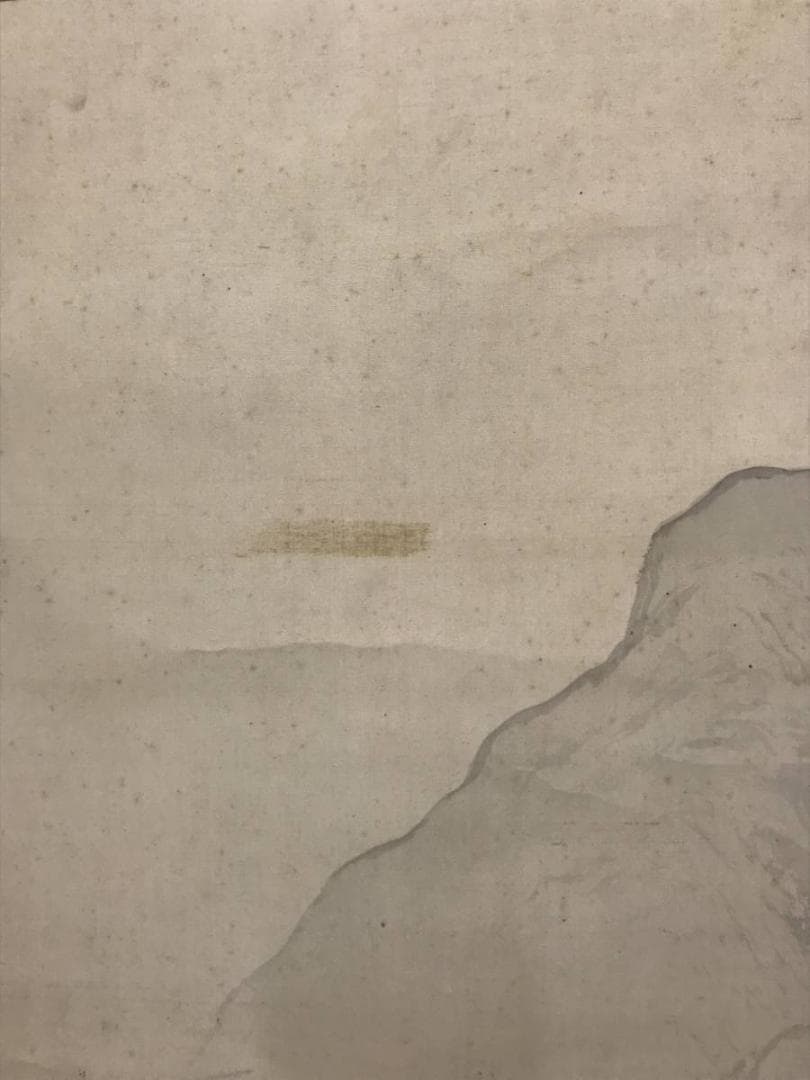 【真作】西村秀岳/春山帰路図/山水図/掛軸/名家伝来/AC-326