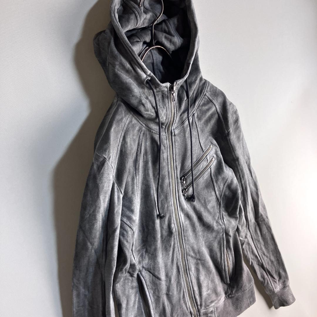 青みそさま　FUGA ネオグランジ y2k 変形フーディ マルチジップ フェード