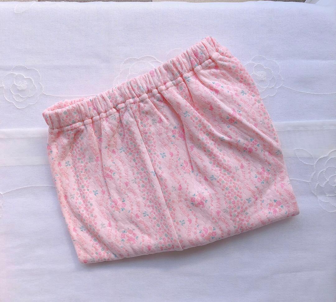 綿100%・中綿入り★ 女児パジャマ　ワコールキッズ　ルームウェア　12