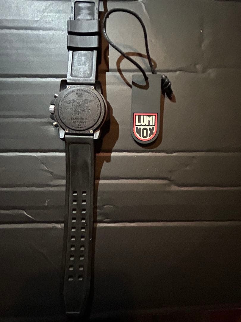 ルミノックス　かラーマーク　Luminox 3080シリーズ ブラック/オレンジ