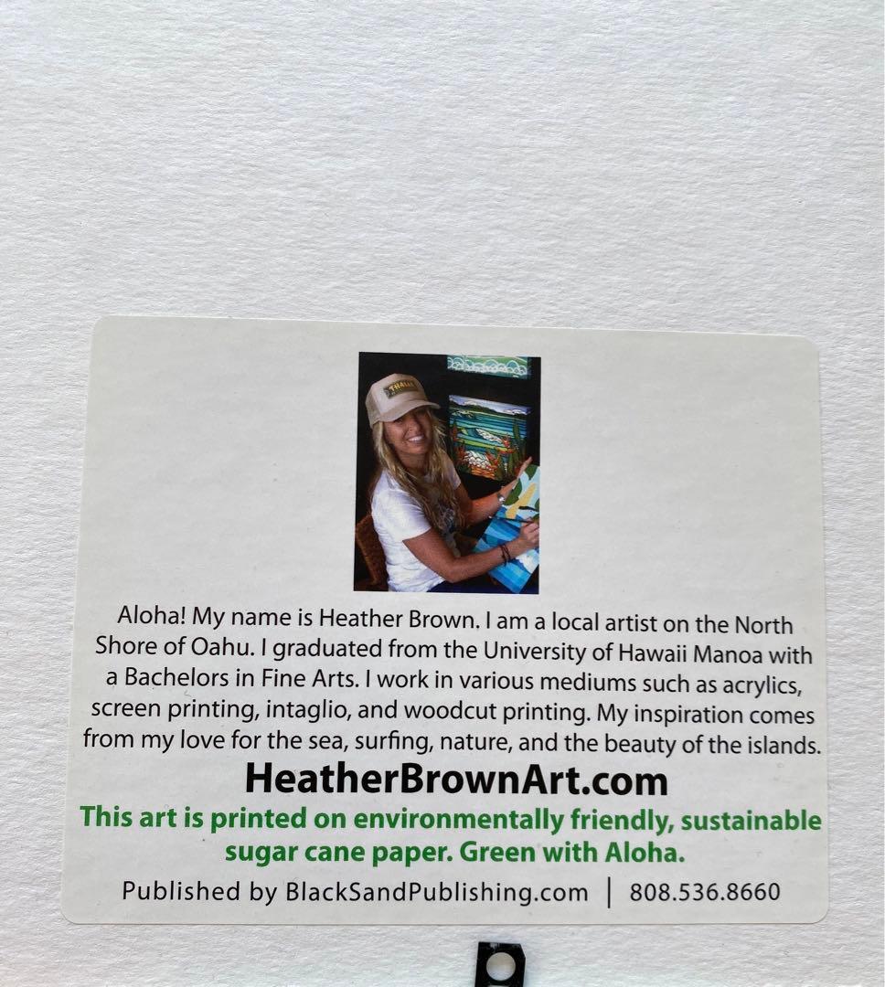 いちご様　ヘザーブラウン アート　オリジナル額装　Anuenue