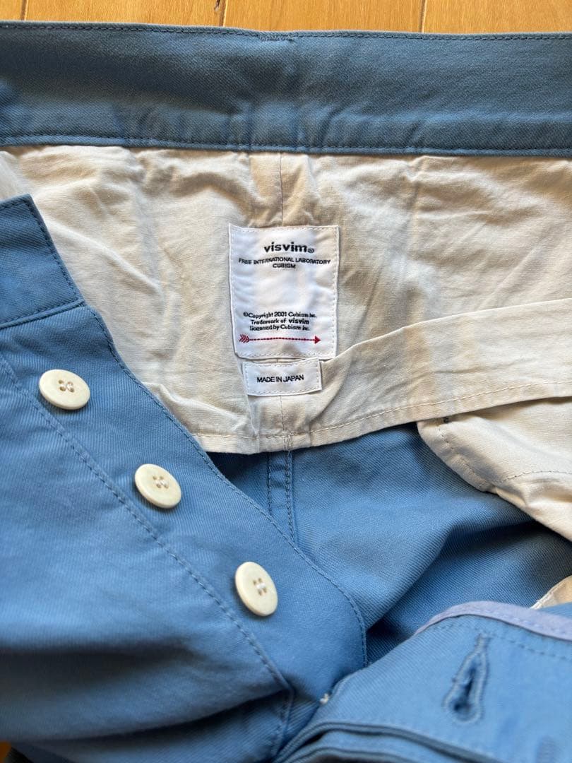 パンツ visvim CARROL CHINO PANTS 3 BLUE 24SS