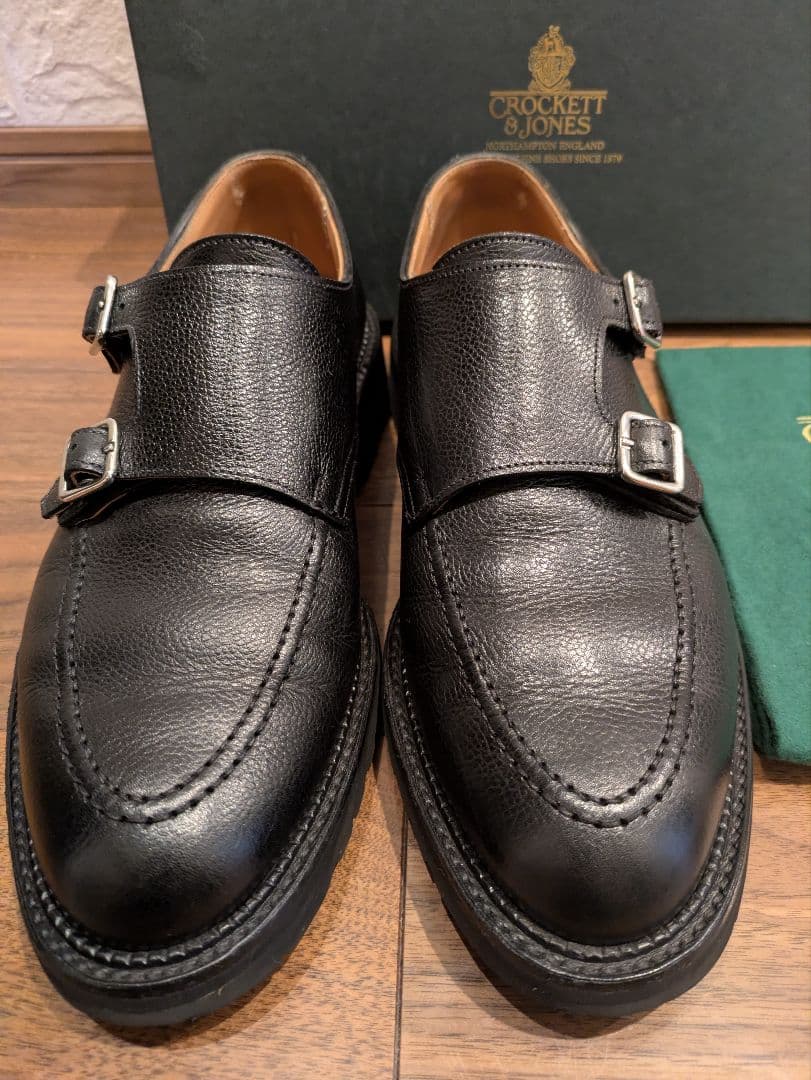 whitby crockett＆jones モンク グレイン 7E クロケット