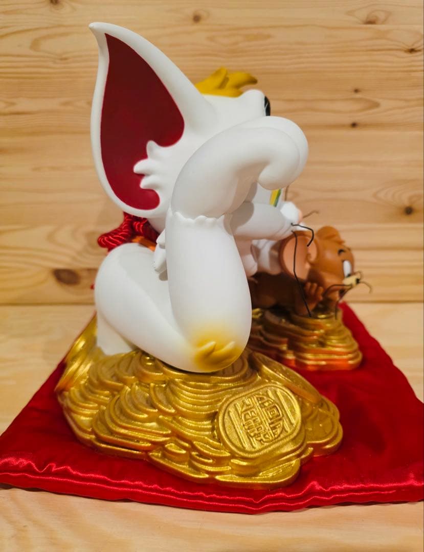 トムとジェリー・バスト　第2弾　招き猫　フィギュア 大型　希少品