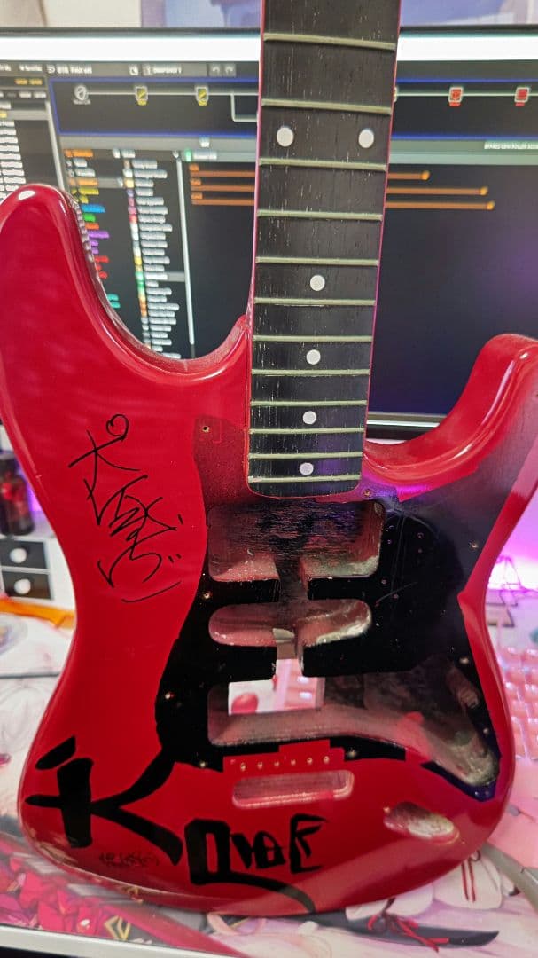 犬塚いちごさん直筆 サイン入り 犬属ギター