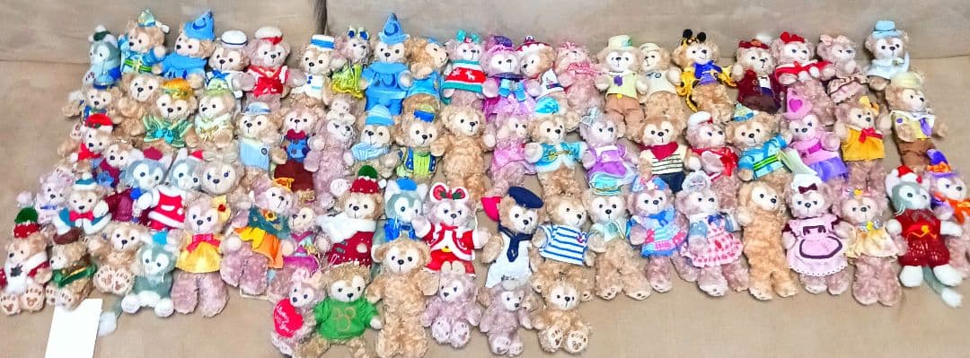 ダッフィー　シェリーメイ　ジェラトーニ ぬいぐるみ　まとめ売り　72個