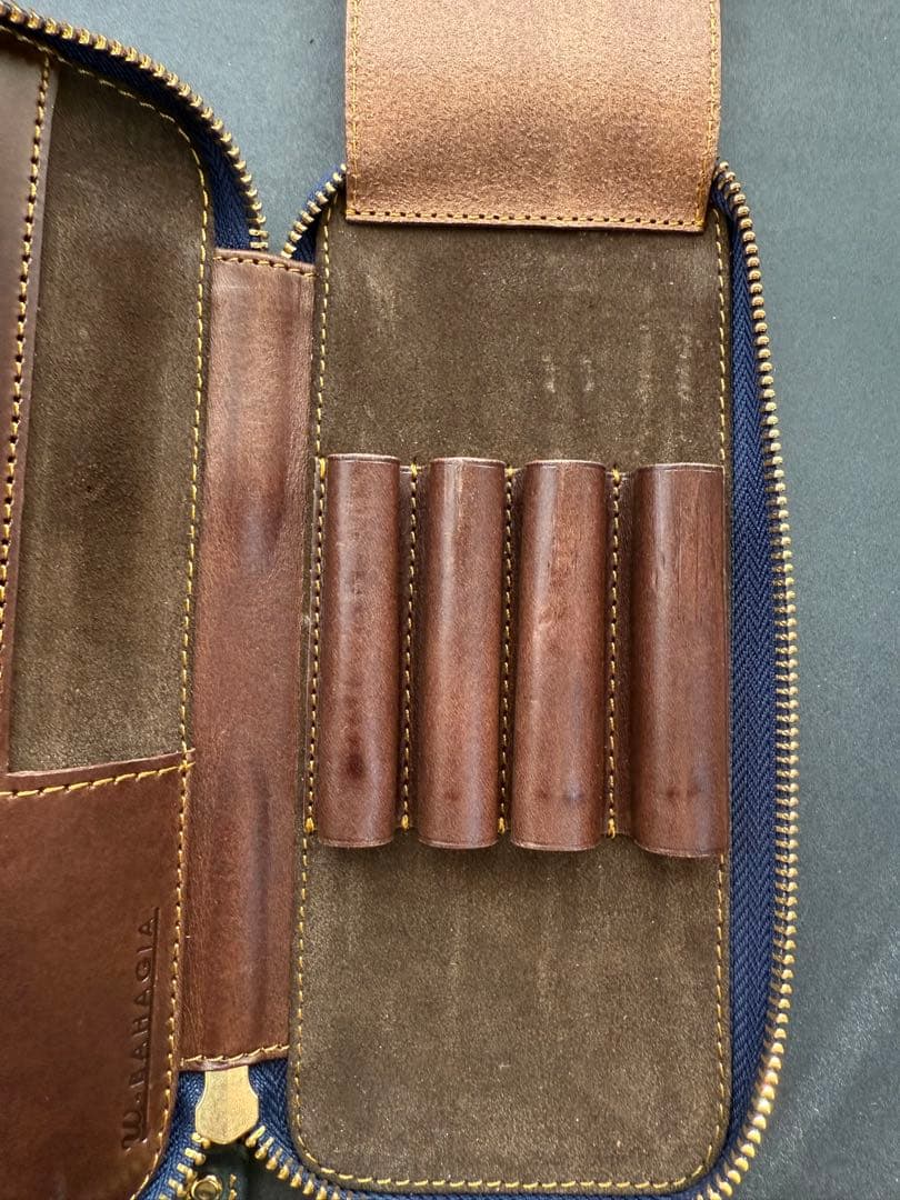 Bahagia＆Craftラウンドジップペンケース プエブロブルー【バハギア】