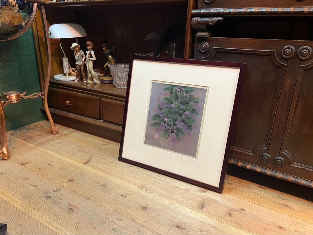 山口華楊 晨 アート 絵画 インテリア 額縁