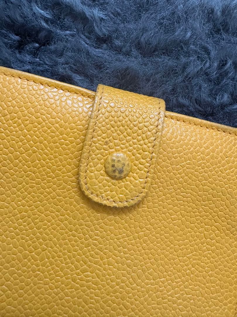 CHANEL ヴィンテージ　黄色財布