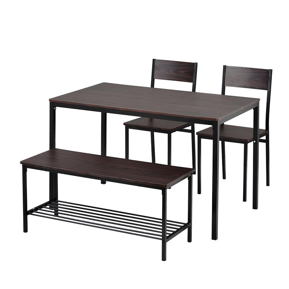 22％OFF！ダイニングテーブル　4点セット　コンパクトサイズ　BROWN