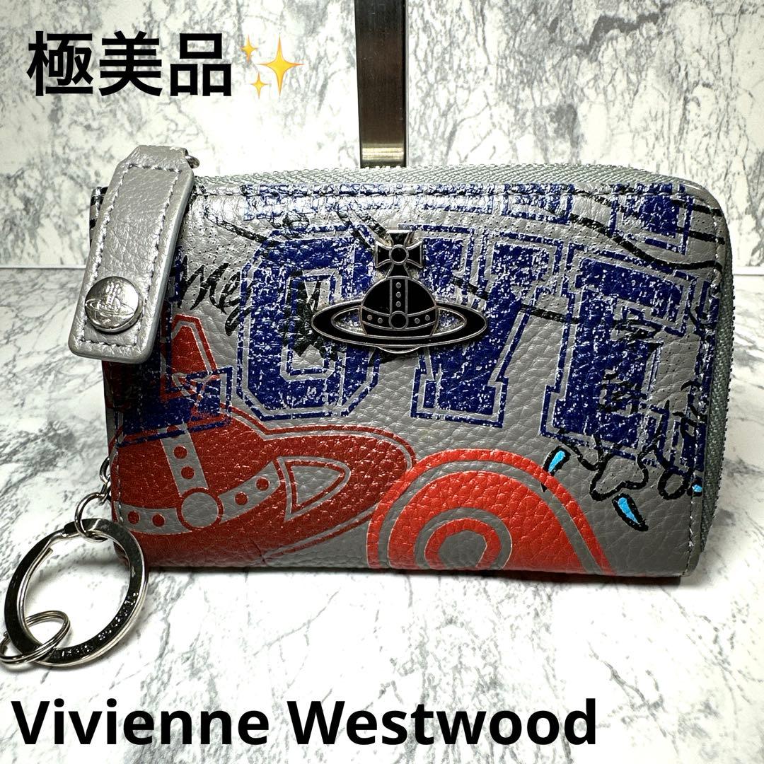 極美品✨FRATHOUSE L字ファスナー小銭入れ　グレー　オーブ　ロゴプリント