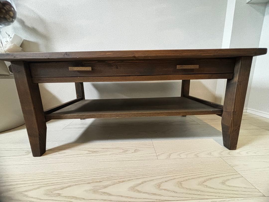 再々お値下げ 美品 木製 ローテーブル カフェテーブル リビングテーブル