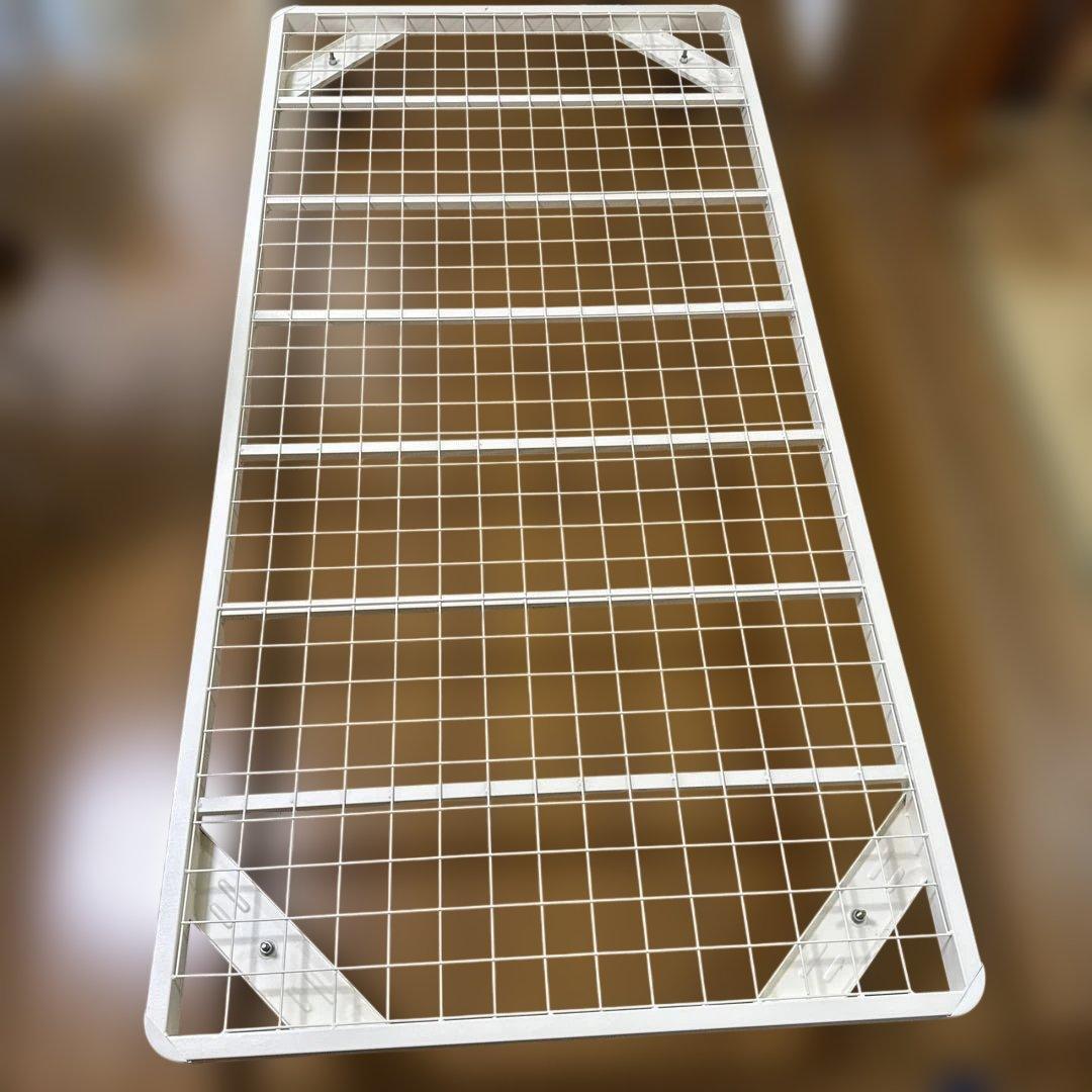 【直接引き渡し限定】無印スチールベッド シングル 脚付き