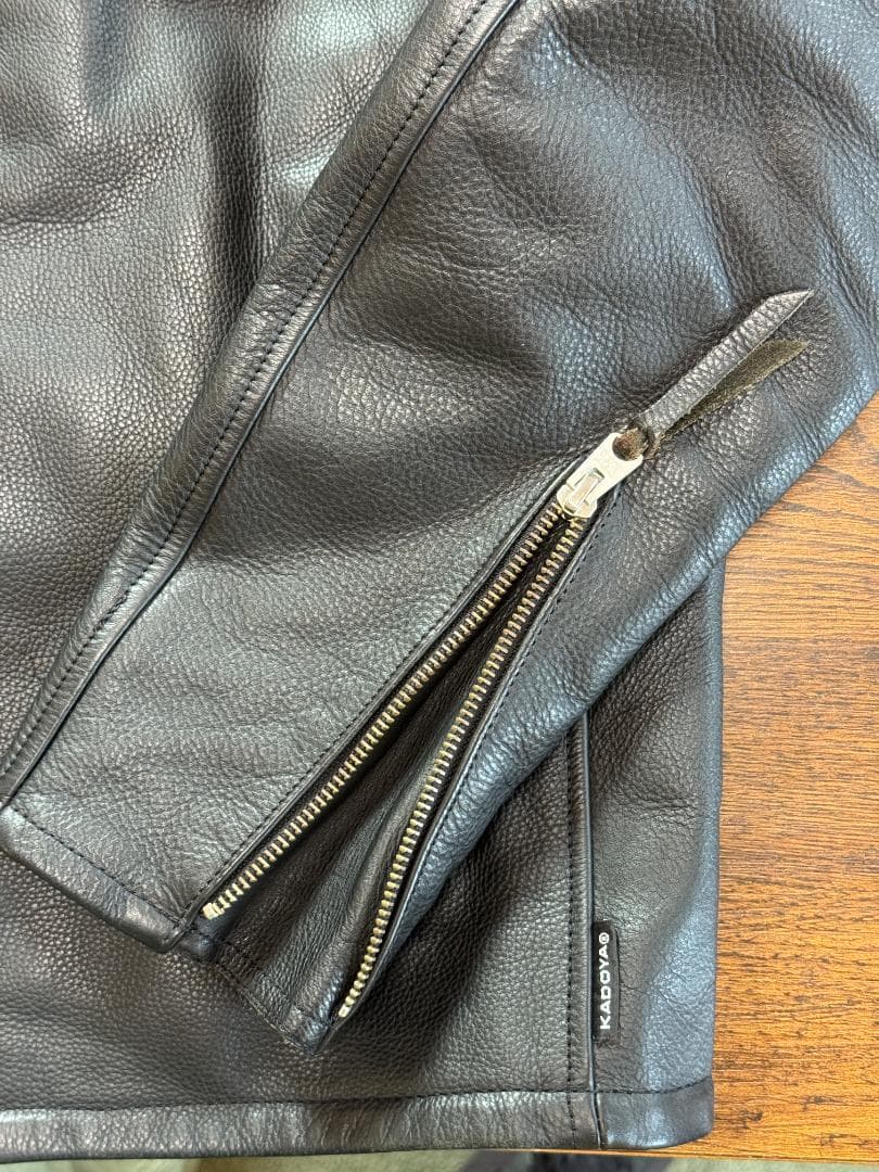 KADOYA シングルライダースジャケット 黒　ストリームライナー（現行モデル）