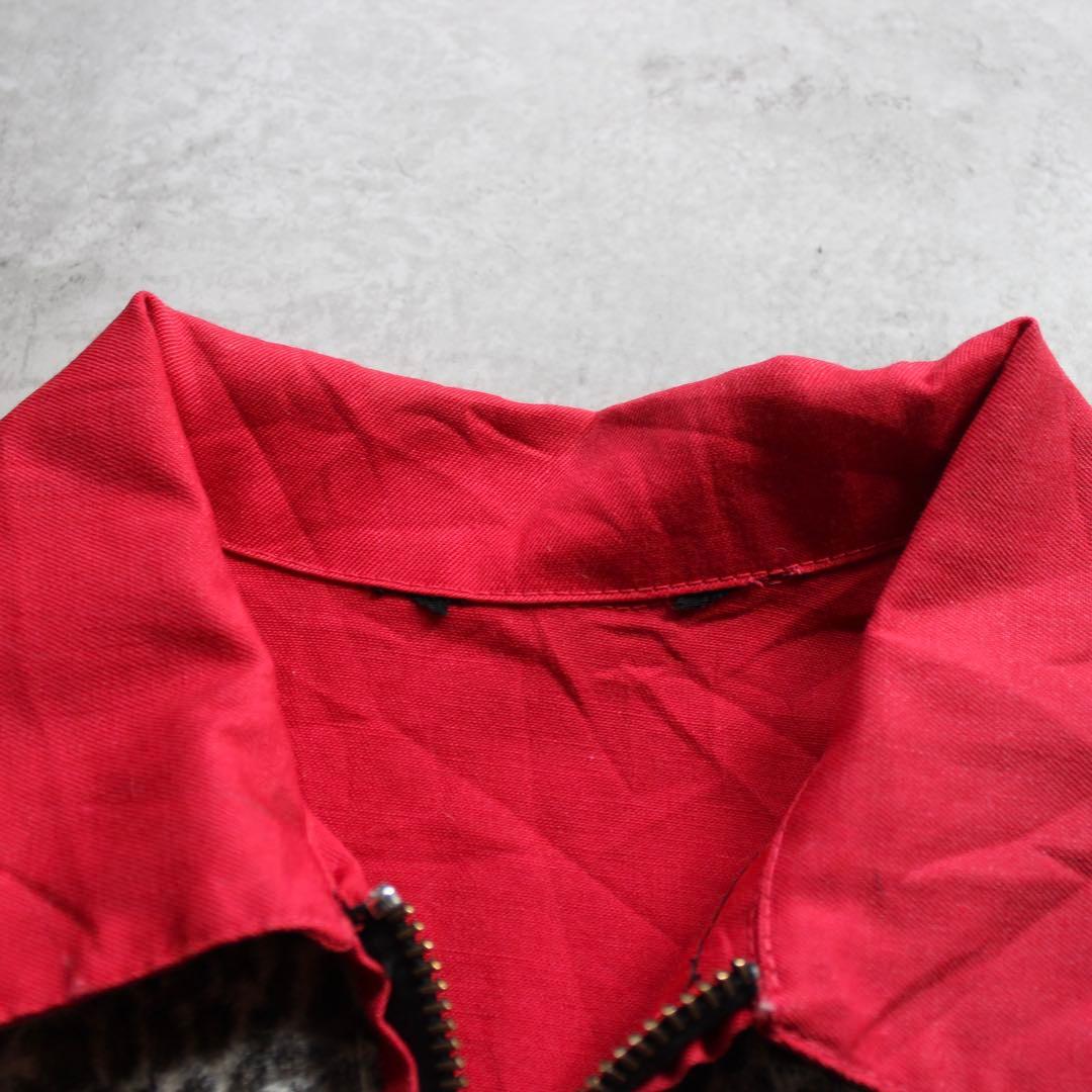 古着　50s 60s スウィングトップ　レオパード　アニマル切り替え　ロカビリー