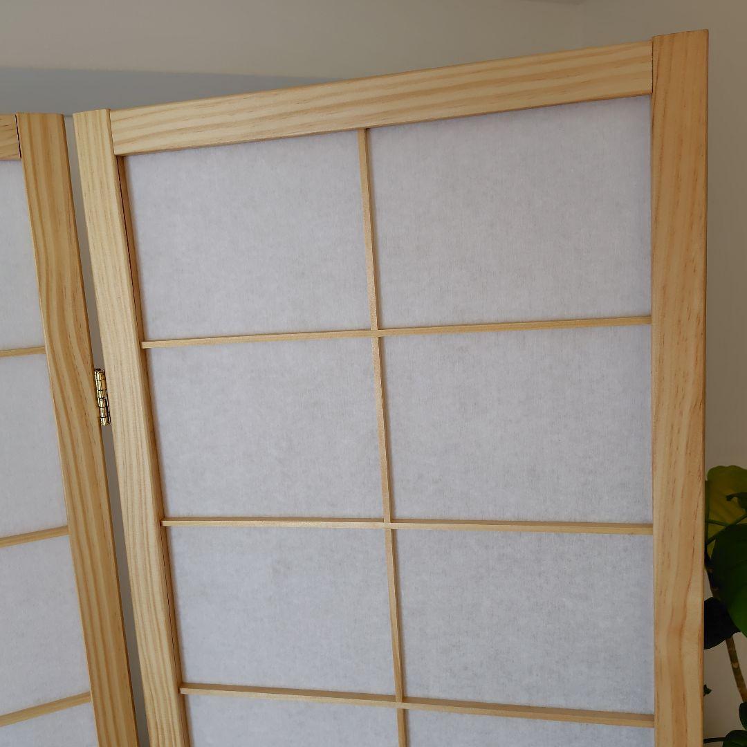 E*.様 木製和風パーテーション 4連　障子　高さ150cm　ジャパンディ　和モ