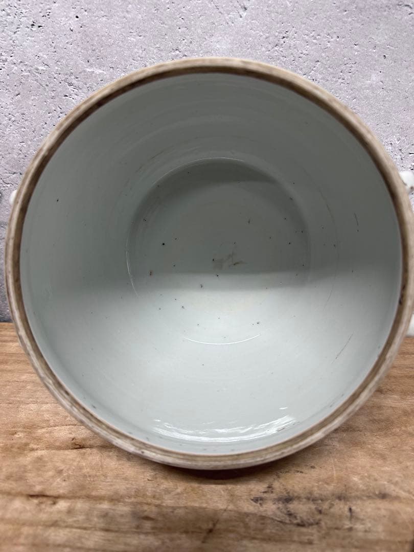 中国美術　粉彩　人物図　漢詩　時代物　アンティーク　古道具　古美術