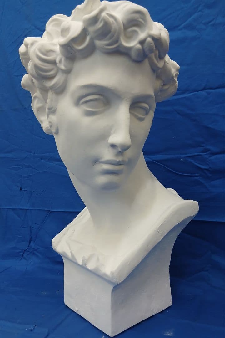 メディチ石膏首像　高さ60cm
