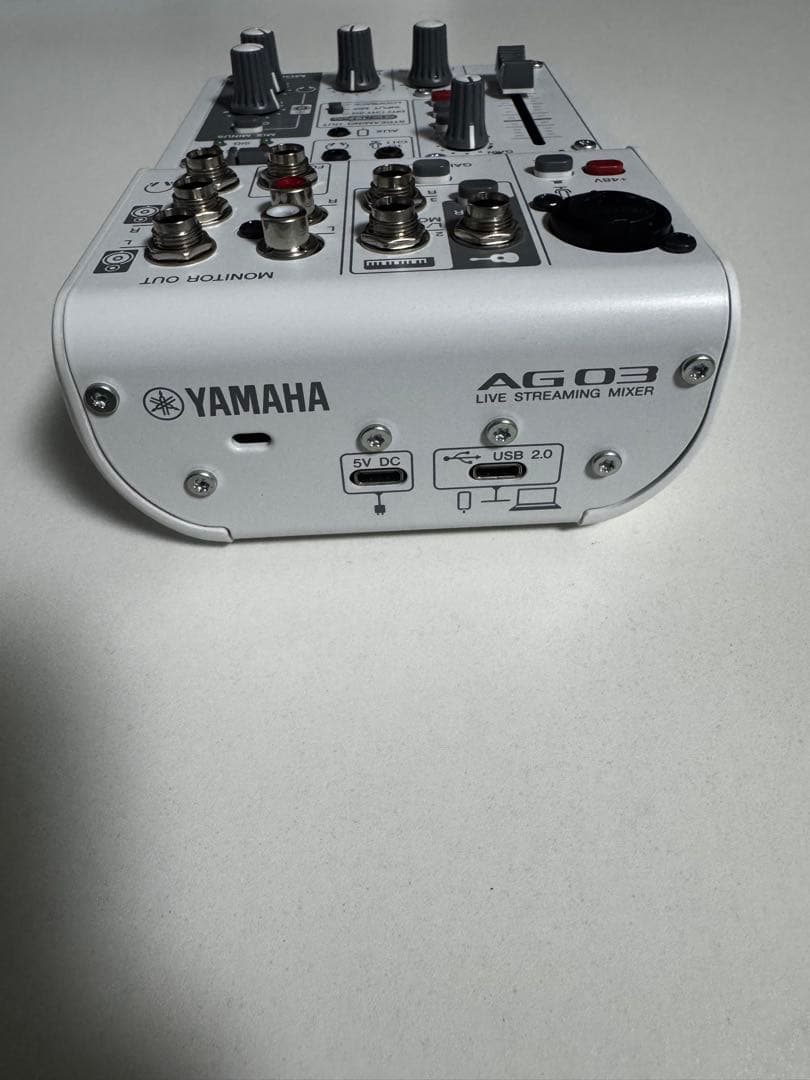 YAMAHAライブストリーミングミキサー ホワイト AG03MK2 動作確認済み