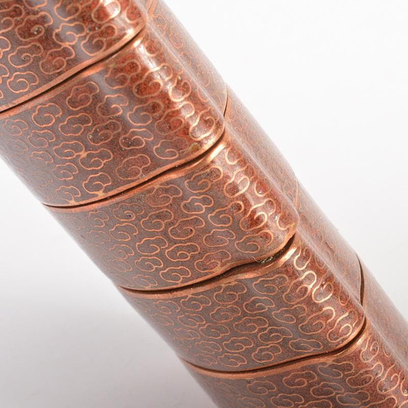 eyeknow74　時代提げ物　古七宝琺瑯彩　葵文印籠　N　6228