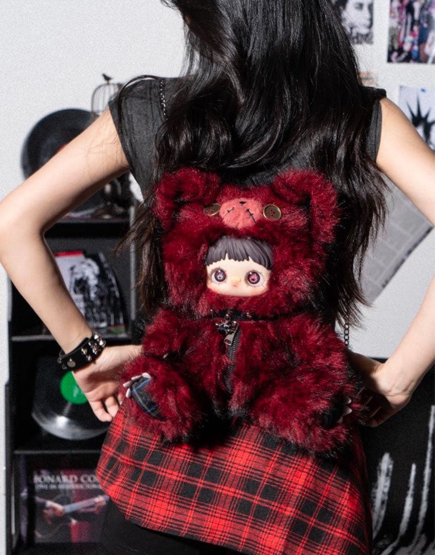 MayMei 霉霉 反逆ぬいぐるみシリーズ 400％ 茶くま　バッグ　メイメイ