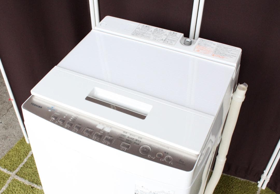 送料込み★東芝☆縦型洗濯機☆ZABOONザブーン☆8.0㎏洗い☆AW-BK8D8