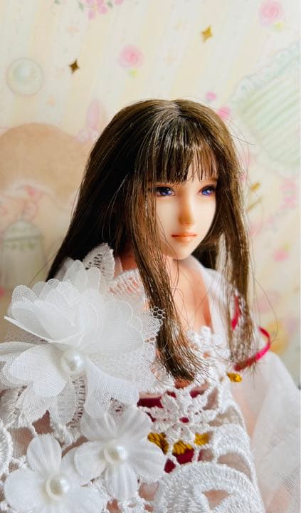 1/6 カスタム　ドール　ヘッド　綺麗な瞳の少女　ヘッドのみの出品です