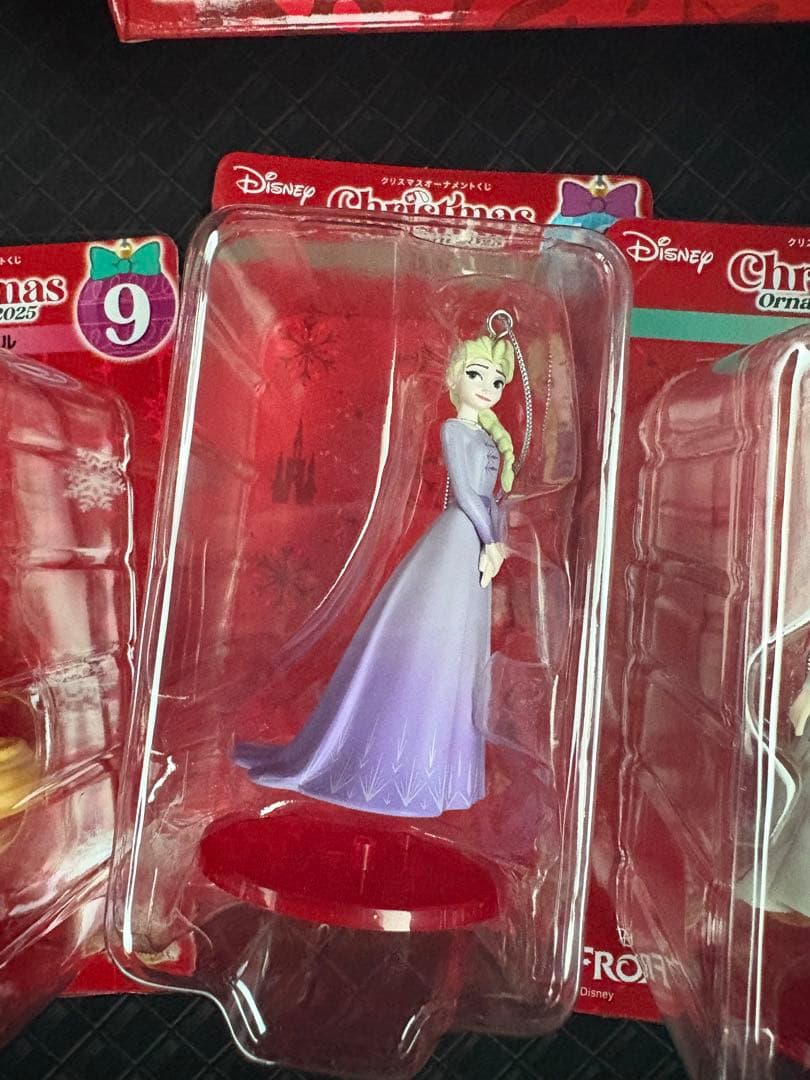 happyくじ　ディズニー クリスマスオーナメント 2025 6体セットおまけ