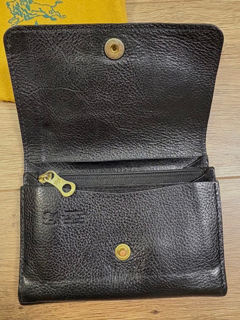 IL BISONTE ブラック二つ折り財布