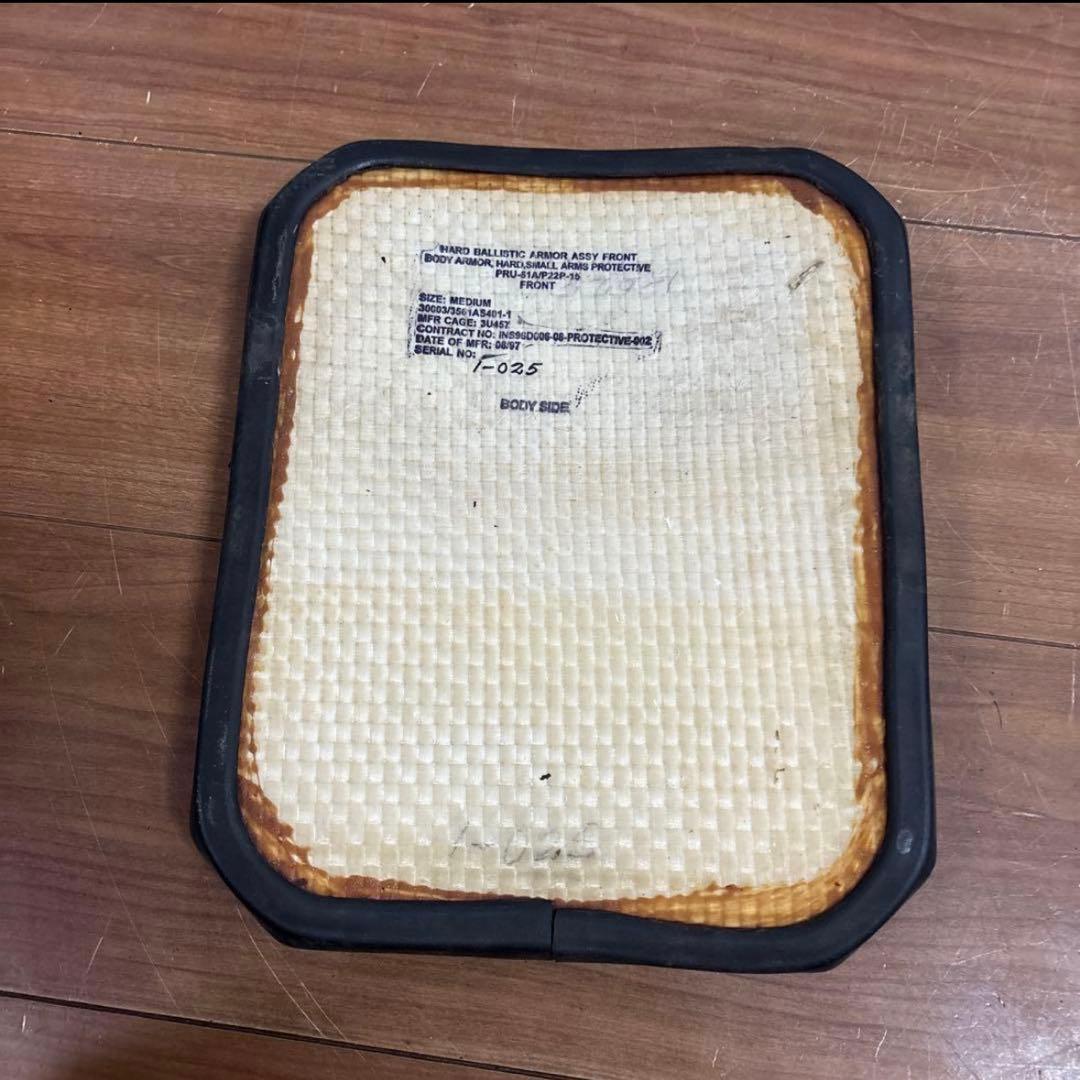 米軍実物　PRU－60Ａ HARD BALLISTIC ARMOUR プレートM