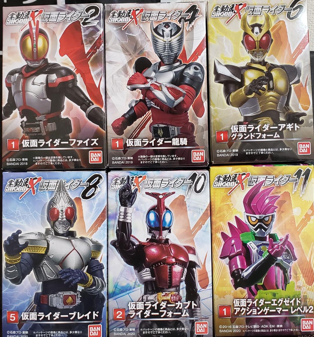 SHODO-X 仮面ライダー2,4,6,8,10,11『基本フォームセット』