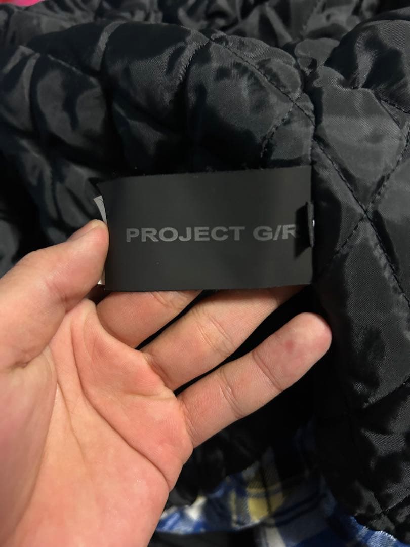 ジャケット・アウター project/gr PADDED CHECK SHIRTS JACKET