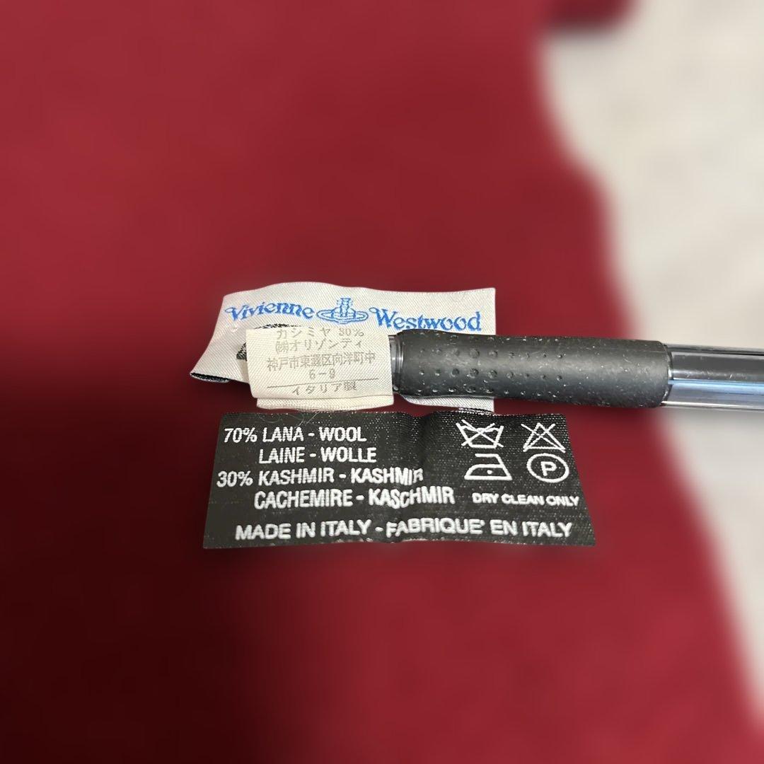 希少Vivienne Westwoodマフラー　カシミヤ混　イタリア製