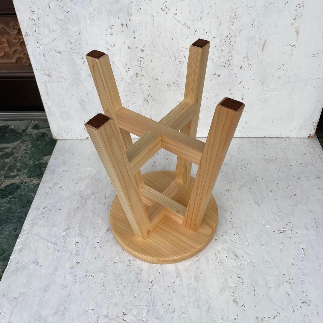 Kuutan　国産ひのき　丸椅子　木製スツール