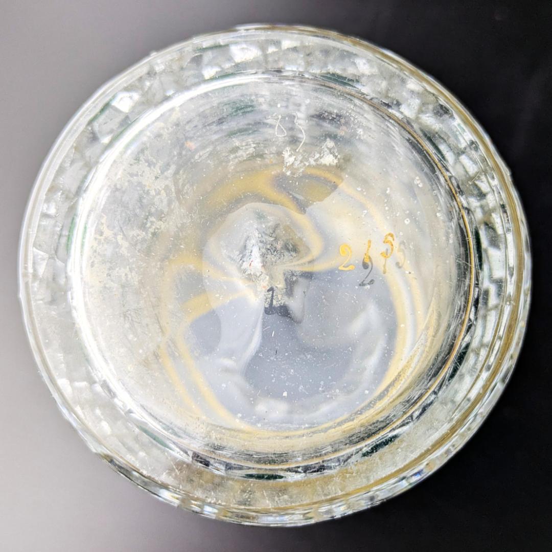 オールドバカラ ディアマン 中型香水瓶 グリーン＆金彩 BACCARAT