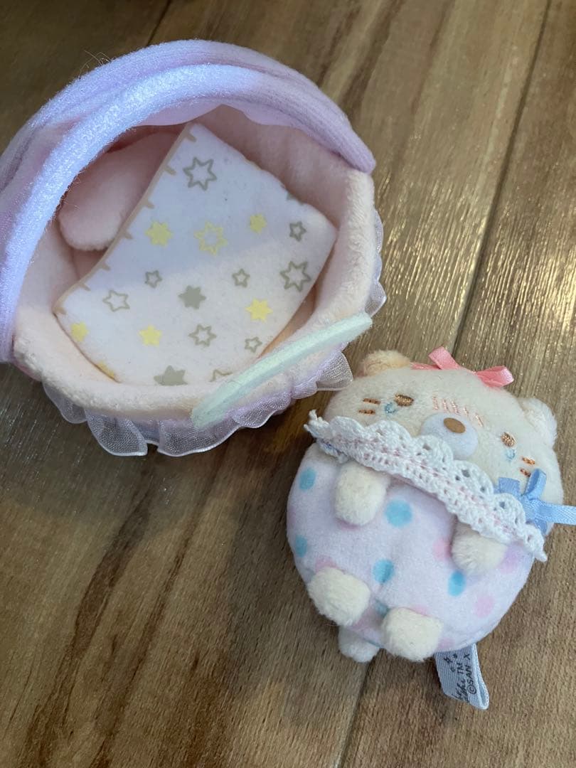 すみっコぐらしショップ限定　泣いちゃう赤ちゃん　ねこ　ベビーベッドセット
