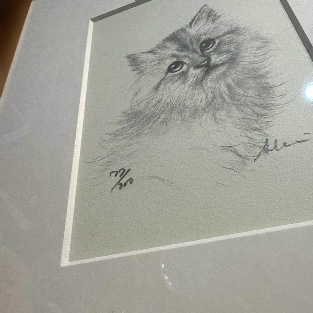 八代亜紀 さんリトグラフ チロたん　77/200