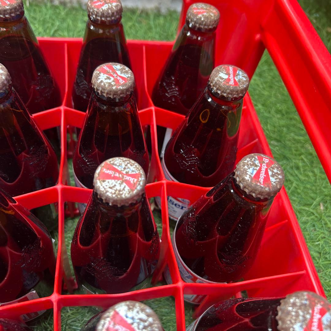 30年以上前の瓶ビール　Budweiser ケース　20本セット　古酒　希少