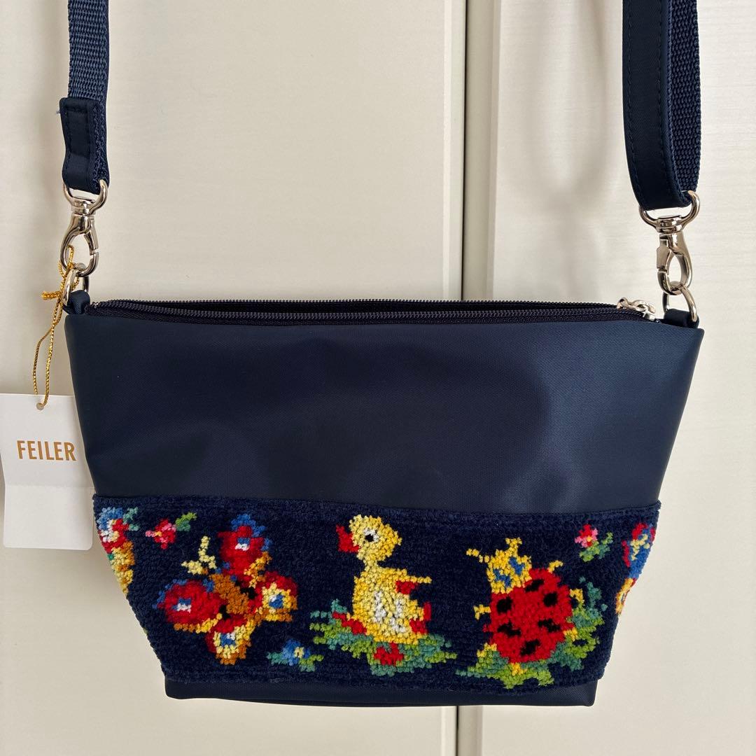 学校フェイラー　ハイジ　ネイビー ショルダーバッグ