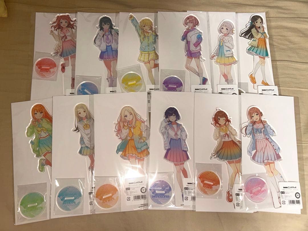 M*】様 学園アイドルマスター B賞 BIGアクリルスタンド 全12種コンプ 未