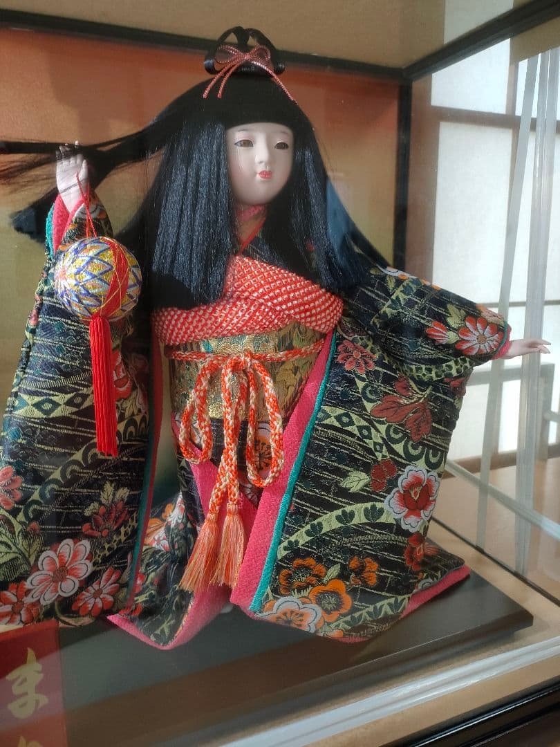 市松人形 人形の久月 東京久月　正絹衣装